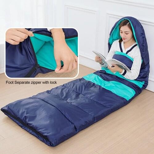 Heating Sleeping Bag Camping Ultralight Sleeping Bag Down Waterproof Lazy Bag Portable Storage Compression Slumber Bag
