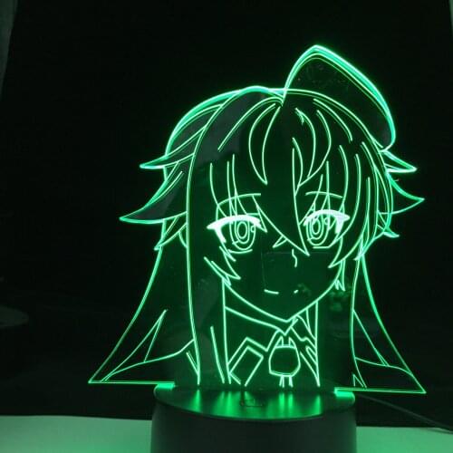 High School DxD Anime Led Light for Home Decoration Birthday Gift Manga 3D Night Lamp Rias Gremory Fast Dropshipping