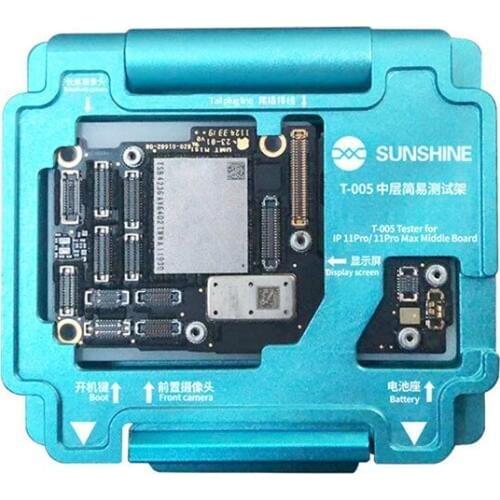 SUNSHINE motherboard tester T-004 for ip 11 T-005 for 11 pro 11 pro max CPU middle layer simple test stand repair tools