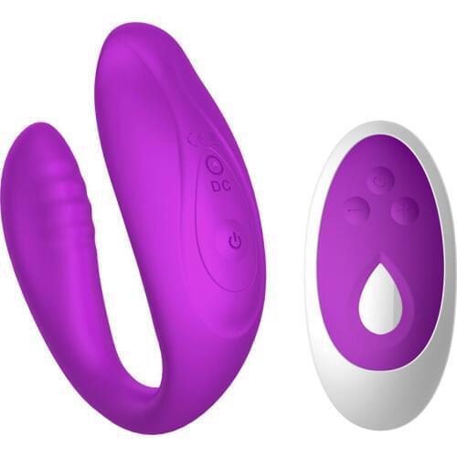 U Vibrator Clitoris Spike Massager G Spot Stimulator Erotic Sex Toys USB Rechargeable Dual Motor Vibrator for Women Men Couples