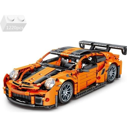 1:14 City High-tech Supercar Sports Car Classic Model Building Blocks Kit Bricks MOC Creator Racing Vehicle Racer Kids Toys Gift