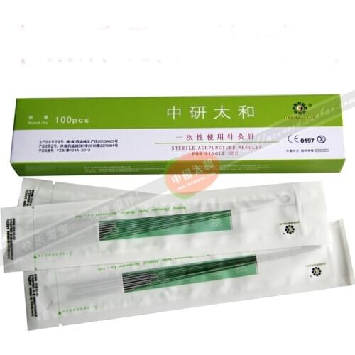 Zhongyantaihe Disposable sterile acupuncture needle for single use long needle 0.35*100mm/0.35*125mm