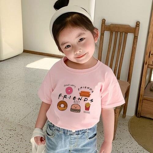 2020 New Girl Clothes Baby Boy T Shirt Summer Friends Partner Partners Novelty Tops For Girls Kids Tshirt 2 3 4 5 6 7 8 9 Years