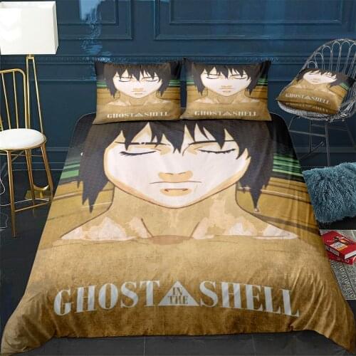 Ghost in the Shell Duvet Cover Comfortable Quilt Home Decora Design Universal Bedding Set Bedclothes+Pillowcase 3pcs