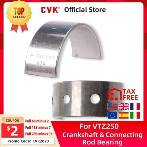 CVK Motorcycles Engine Main Crankshaft Crank Shaft Shaft Connecting Rod Bearing For Honda VTZ250 VTR250 Magna250 VTR VTZ 250