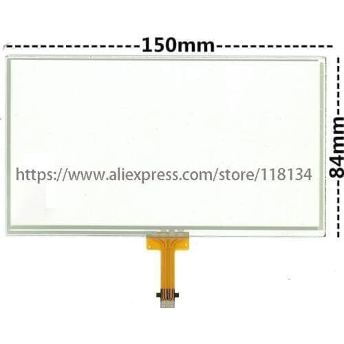 6.1 inch 12 pins glass touch Screen panel Digitizer Lens for LA061WQ1(TD)(04) for TOYOTA Corolla Camry RAV4 Prius C