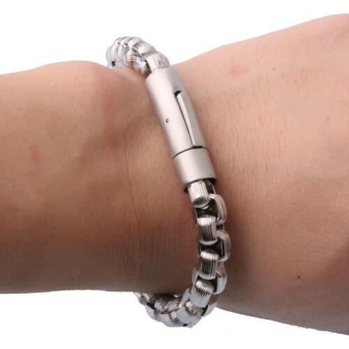 9mm High Quality 316L Stainless Steel Silver Color Rolo Box Chain Mens Unisexs Bracelet Bangle Fashion Jewelry 9" Wholesale