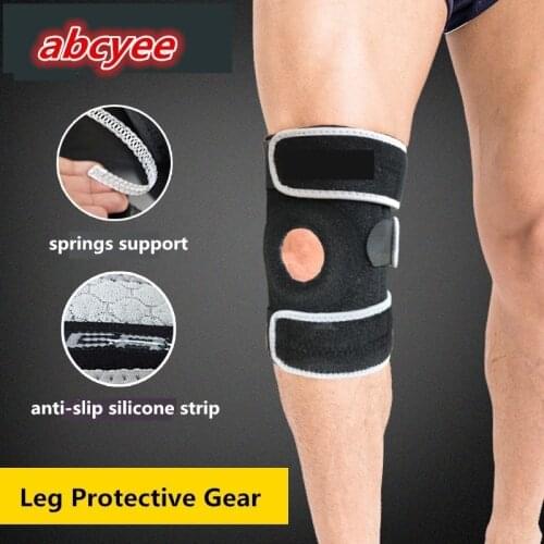 Breathable Spring Support Kneepad Anti-slip Hiking Running Riding Basketball Outdoor Sports Knee Safety Protective Gear Q1117CMC