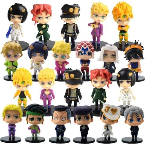 6pcs/set JOJOs Bizarre Adventure Giorno Giovanna Bruno Bucciarati Action figure toys doll