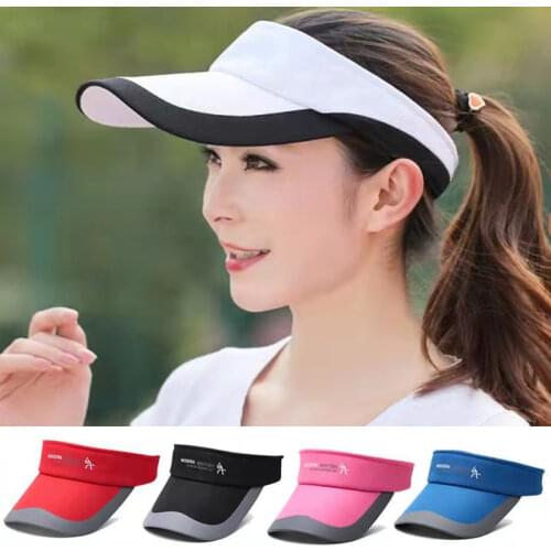 Spring Summer Sun Cap Men and Women Adjustable Sports Hat Cotton Visor UV Protection Top Empty Tennis Golf Running Sunscreen Hat