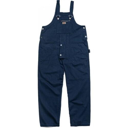 AMIKAJI Overalls Mens American Casual Jumpsuit Loose Workers' Suspenders Outdoor Camping Trousers Cargo Labor Tooling Pants