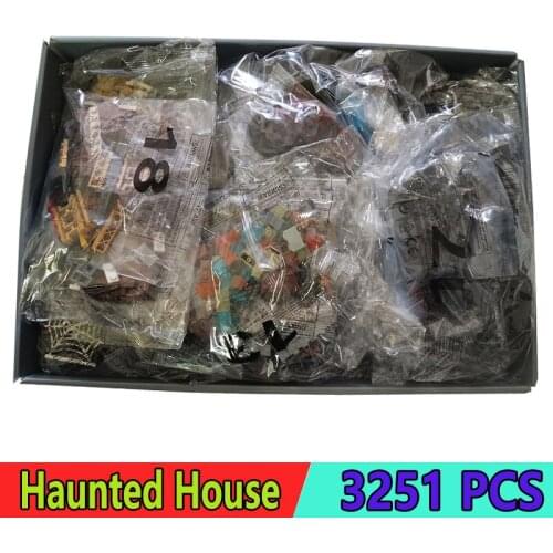 City Street View Series Compatible 10273 3251Pcs Haunted House Building Blocks Bricks Toys For Children Girl Gifts
