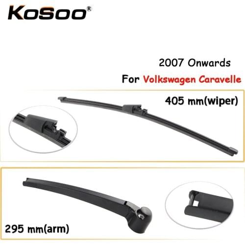 KOSOO Auto Rear Wiper Blade For Volkswagen Caravelle,405mm 2007 Onwards Rear Window Windshield Wiper Blades Arm,Car Accessories