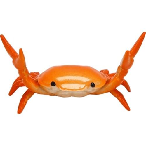 Creative Cute Crab Pen Holder Weightlifting Crabs Penholder Bracket Storage Rack Gift Stationery Orange