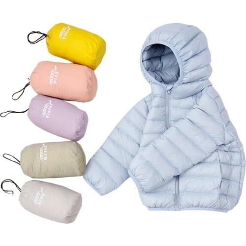 90 White Duck Down Girls Winter Jacket Thickening Warm Thermal Teenager Boy Hoodies Fall Kids Coat Kids Clothes