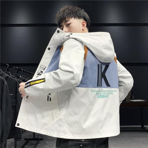 2021 Cool Spring Autumn Thin Jackets Men Patchwork Streetwear Males Casual Windbreaker Coat Hip Hop Big Size 3XL Tops Clothing