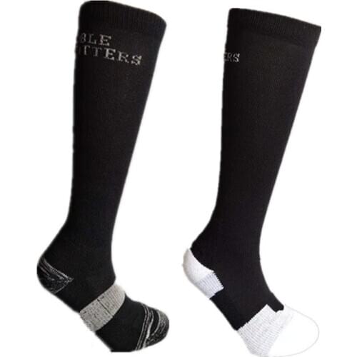 Horse Riding Socks 2 Pairs/Pack Horseback Riding Socks Men Women Unisex Cotton Long Socks Equestrian Sport Horse Rider Equipment