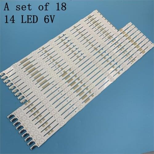 New18 PCS/set LED strip for Sam sung UE55JU6800 UE55JU6800K V5DR_550SCA_R0 V5DR_550SCB_R0 BN96-38482A BN96-38481A