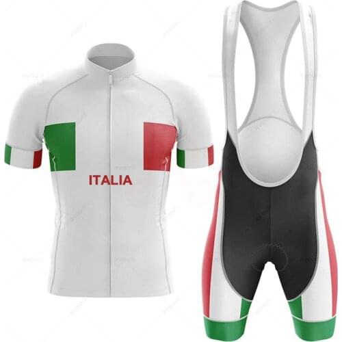 2022 Italy New Cycling Jersey Summer Men Cycling Jersey Short Set MTB Bicycle Cycling Clothing Triathlon Roupa Ciclismo Maillot