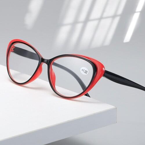 Fashion Cat Eye Women Reading Glasses Men Hyperopia Eyeglasses Computer Presbyopia Glasses +1.0 +1.5 +2.0 +2.5 +3.0 +3.5 +4.0