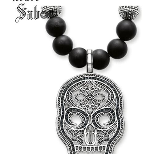 Necklace Skull Gift For Women & Men,2019 Female Heart Rebel silver color Fashion Jewelry Wholesale thomas