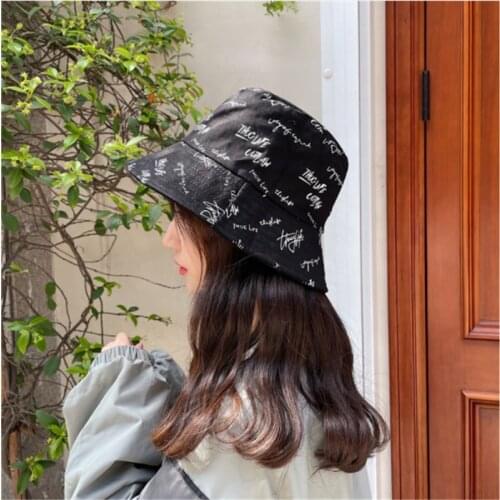 New Unisex Cotton Bucket Hats Women Double-sided Wear Summer Sunscreen Panama Hat Sunbonnet Outdoor Fisherman Hat Beach Cap