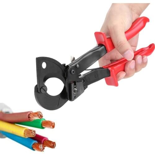 Professional Heavy Duty 240mm² Ratchet Cable Cutter Wire Cut Hand Tool for Cutting Copper and Aluminum Cable