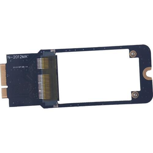 QINDIAN Add On Cards 5cm mSATA SSD 7P+17P Adapter mSATA SSD Converter Card Expansion Card for 2012 Apple Macbook Pro A1425 ME662