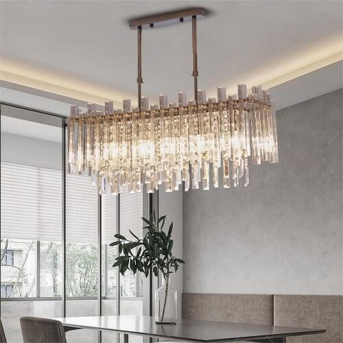 Modern LED Chandelier Lighting High Quality Clear Crystal Lampshade Lights For Dining Room Ceiling Chandeliers Indoor lighting