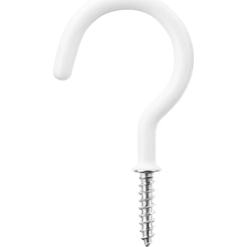 Heavy Duty Ceiling Hook Hooks Utensils For Mugs Cup Steel Wind Chimes Indoor/Outdoor Use Metal Hanging Plants 2.9 Inches Screw