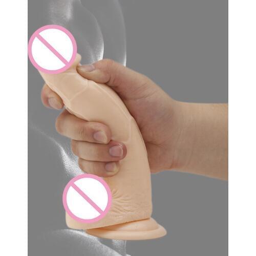 Flesh flexible Soft Jelly Dildo Vagina G-spot Orgasm Massage No Vibrator Anal dildos adult couples realistic penis big dicks toy