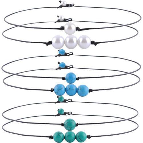 Trendytime Women's Leather Chokers