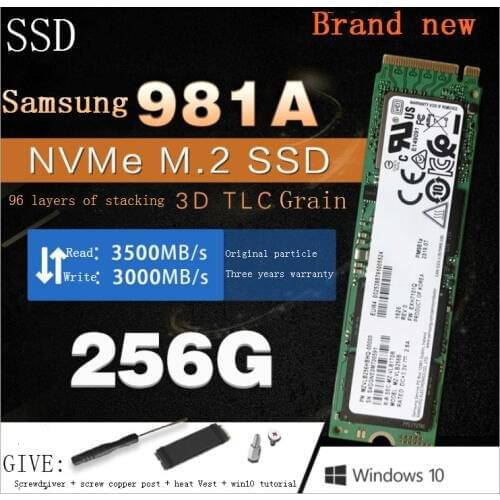 SAMSUNG SSD M.2 PM981A 256GB 512GB Solid State Hard Disk M.2 SSD NVMe PCIe 3.0 x4 NVMe Laptop Internal disco duro TLC PM 981A 1T