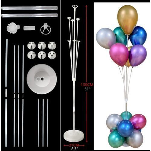 7tubes Balloons Stand Ballons Decoration Birthday 16 18 20 30 40 50 60 70 Year Anniversary Birthday Party Decorations Kids Adult