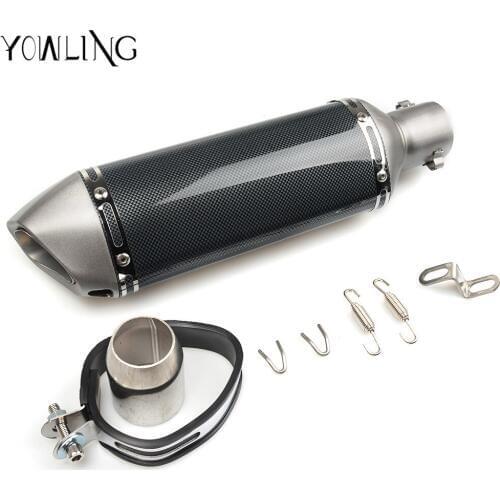 Motorcycle Scooter exhaust Modified Exhaust Muffler pipe For Honda CBR 600RR 1000RR CB1000R Buell 1125R XB12R R1 R6 mt 07 mt09
