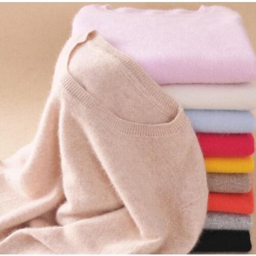 High Quality 2021 Autumn Winter Cashmere cotton Blended Knitted Women Sweaters And Pullovers Jersey jumper pull femme hiver