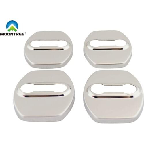 4 x Silver for Toyota RAV4 Prado FJ Land Cruiser Car Door Lock Cover case sticker