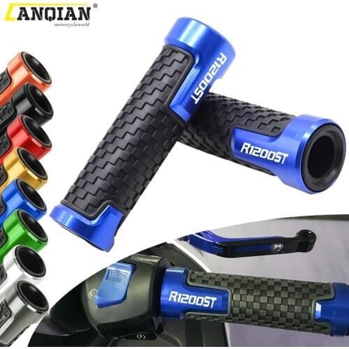 7/8" 22mm Motorcycle Accessories CNC Rubber Handlebar Grips Hand Bar Grip For BMW R1200ST R1200 R 1200 ST 2005 2006 2007 2008