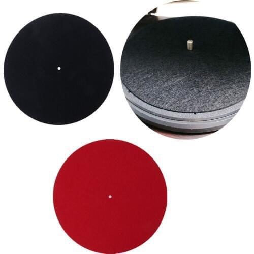 10" 3mm/7" 3mm Thick Anti-Static Felt Platter Turntable Mat Anti-Vibration Slipmat Audiophile For LP Vinyl Record Players