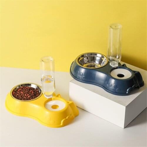 Automatic Pet Feeder Water Dispenser Cat Dog Drinking Bowl Dogs Feeder Dish Pet Products Silicone Bowls Cats Products for Pets