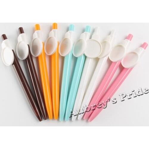 Free Shipping 10Pcs Ball Pen WITHOUT NO 1" 25mm Flat Metal Button Badge Button Maker Metal back Button Supplies Materials