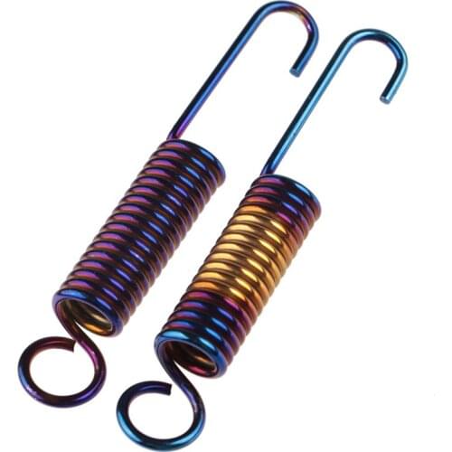 Side stay spring suitable for motorcycle and electric vehicle parking support parts stainless steel processing color length 105