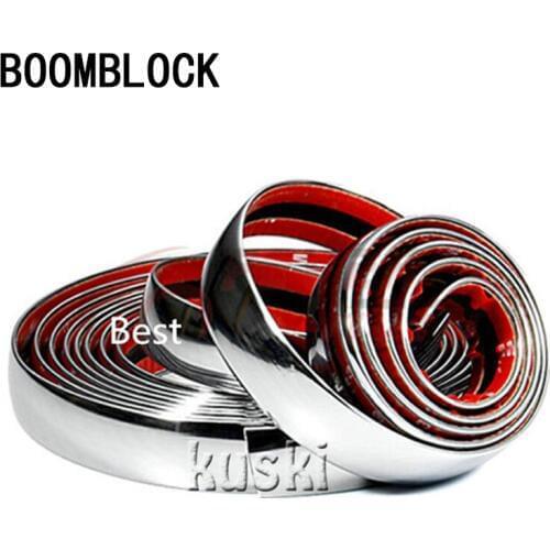 BOOMBLOCK 6-30mm Car Body Decor Strip Stickers 5m For VW Polo Golf 4 5 Passat Hyundai Tucson Solaris Ix35 Mitsubishi Accessories