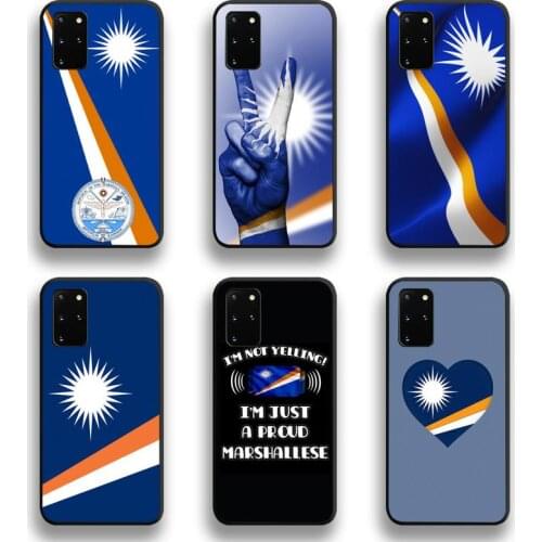 Marshall Island National Flag Coat Of Arms Phone Case For Samsung Galaxy S20 FE plus Ultra S6 S7 edge S8 S9plus S10 5G lite 2020