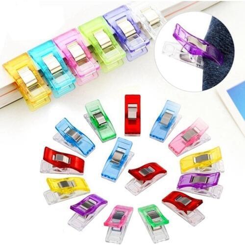 Colorful Sewing Craft Quilt Binding Sewing Clips Plastic Clips Clamps Pack Trendy Gift Apparel Sewing Fabric