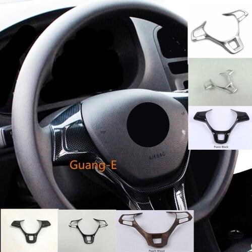 For VW Santana Sharan Bora Jetta 2016-2019 & CC Sagitar T-Cross 2019 &T-Roc Car steering wheel cover kit trim frame Lamp sticker