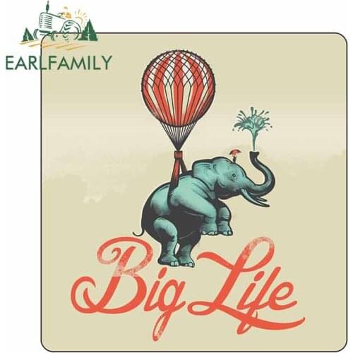 EARLFAMILY 13cm x 12.3cm For Cartoon Creative Car Sticker Vinyl Material Decal Suitable For VAN RV Waterproof Scratch-Proof