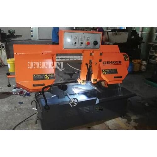 GB4028 Horizontal Band Sawing Machine High-quality Woodworking Machinery Metal Cutting Band Sawing Machine 380V 2.2KW 220*400mm