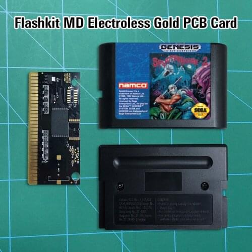 Splatterhouse 2 - Flashkit MD Electroless Gold PCB Card 16 bit MD Games Cartridge For MegaDrive Genesis console