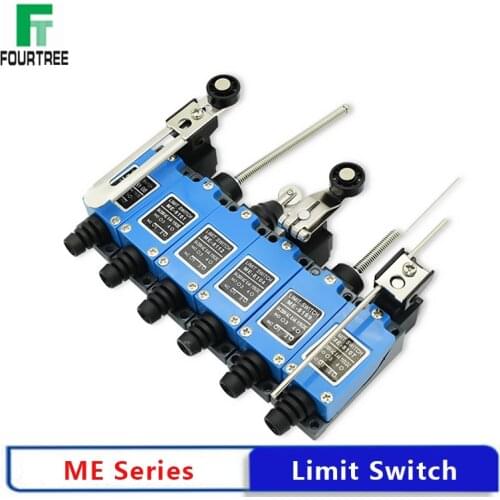 1Pcs Limit Switch Mini Waterproof Rotary Adjustable Roller Lever Arm AC250V 5A NO NC ME-8104 8107 8108 8111 8112 8122 8166 9101